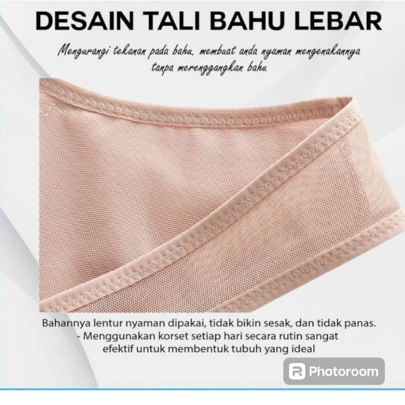 KORSET LYDYLY LB1682 Korset Pengecil Perut Korset Pelangsing Body Corset Punggung Full Body Korset