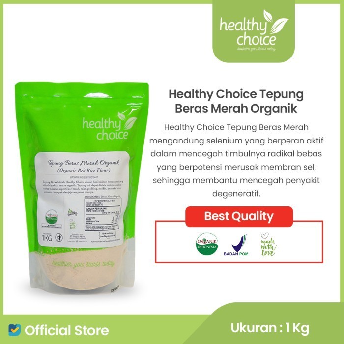 

[NEW]Terbaru Healthy Choice Tepung Beras Merah Organik 1 kg