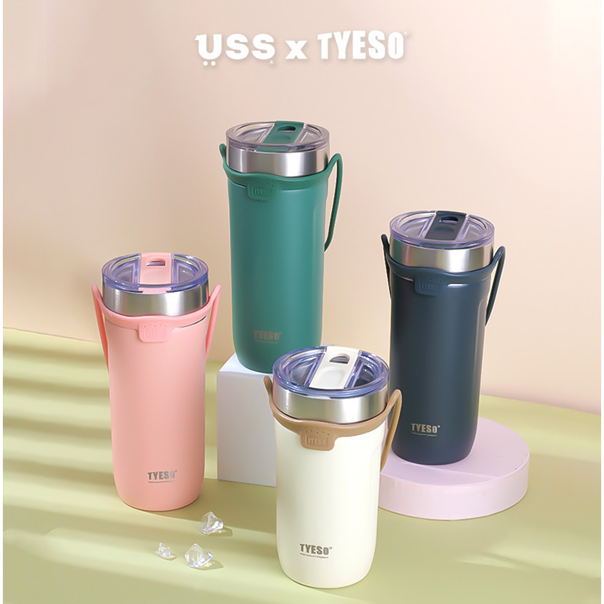 USS x Tyeso Tumbler Gelas Aesthetic Korea Coffee Cup 550ml Original Resmi