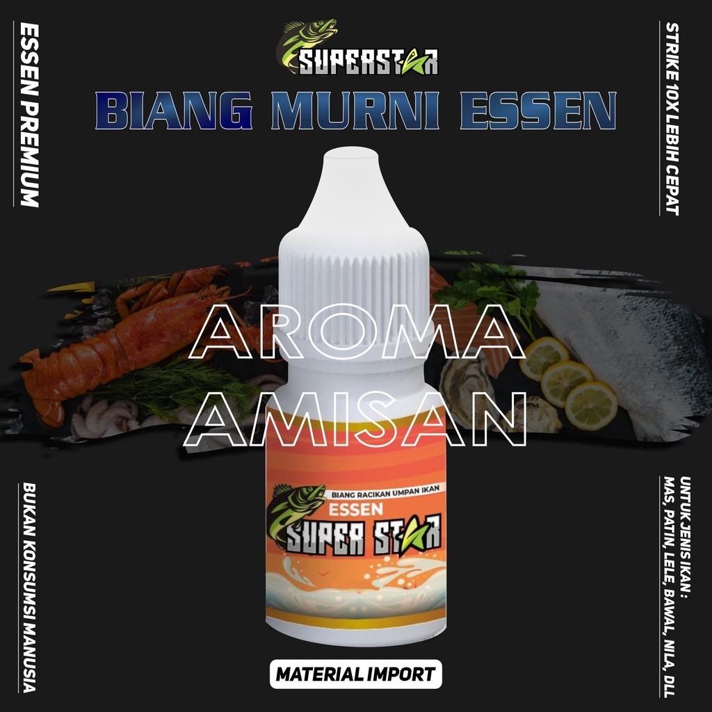 EXTRA BONUS | Essen Superstar Aroma AMISAN,Essence,Essential Oil,Ikan Nila,Ikan Mas,Essentials Pusat