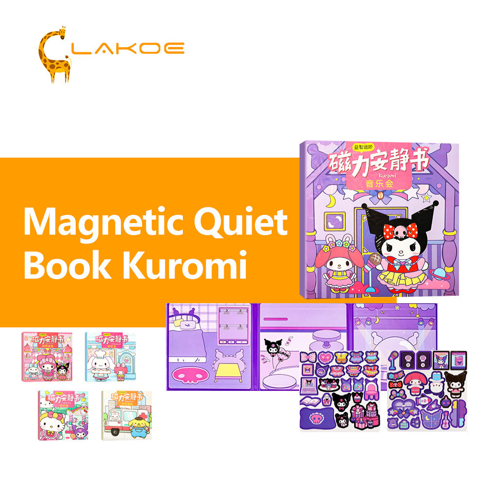 LAKOEOFFICIALMALL DIY Magnetic Quiet Book Busy Book Paper Doll Magnet Book