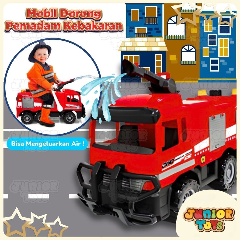 Mobil Pemadam Kebakaran Besar Jumbo Bisa Dinaiki Anak Mengeluarkan Air Ride On Toys