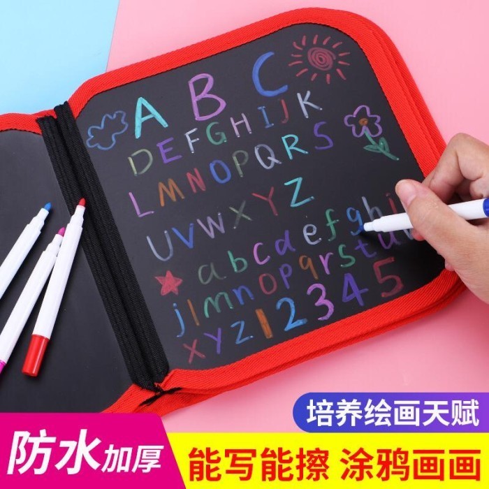 

✨LARIS✨ -Buku Gambar Portable / Buku Papan Tulis Bisa Dihapus FREE 6 SPIDOL