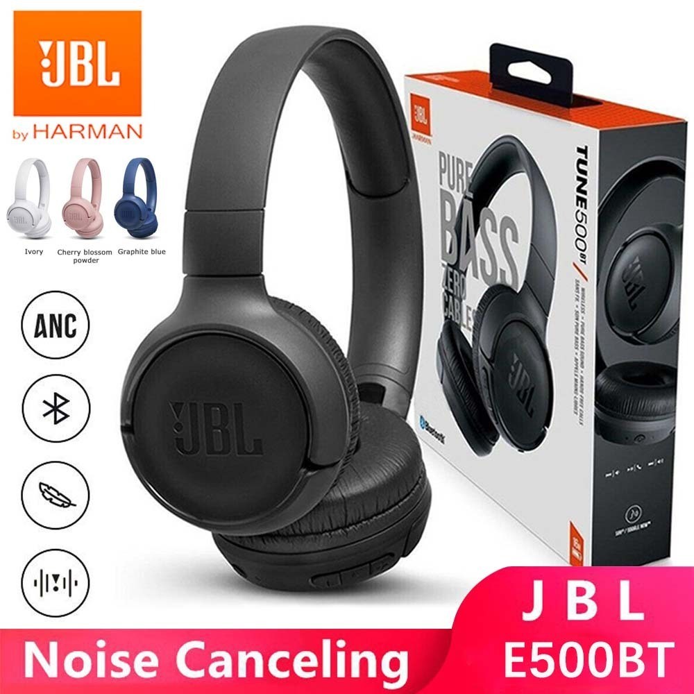 JBL 510BT Headset Earphone Earbuds untuk Iphone Bluetooth Samsung dua suara asli Bass 100% Super Blu