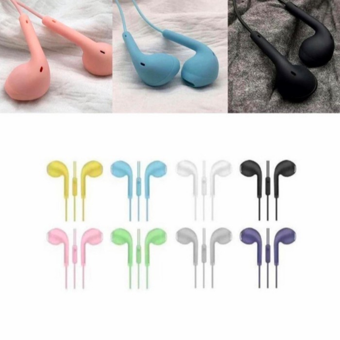 Headset macaron U19 earphone macaron earphone warna warni handsfree
