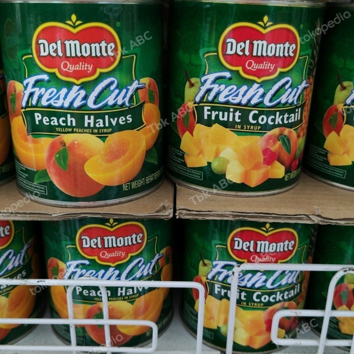 

Delmonte cocktail / peach 825 gr buah kaleng - peach