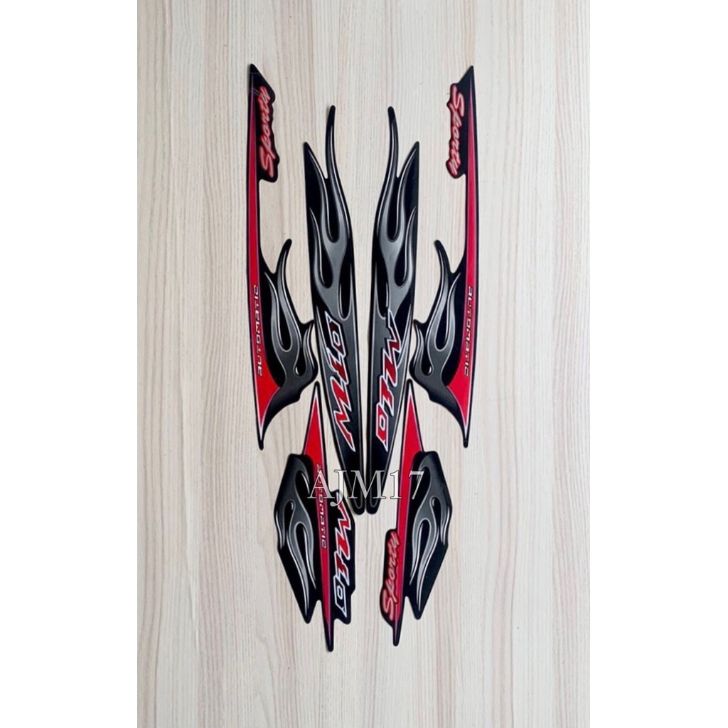 STIKER STRIPING MIO SPORTY 2006 HITAM
