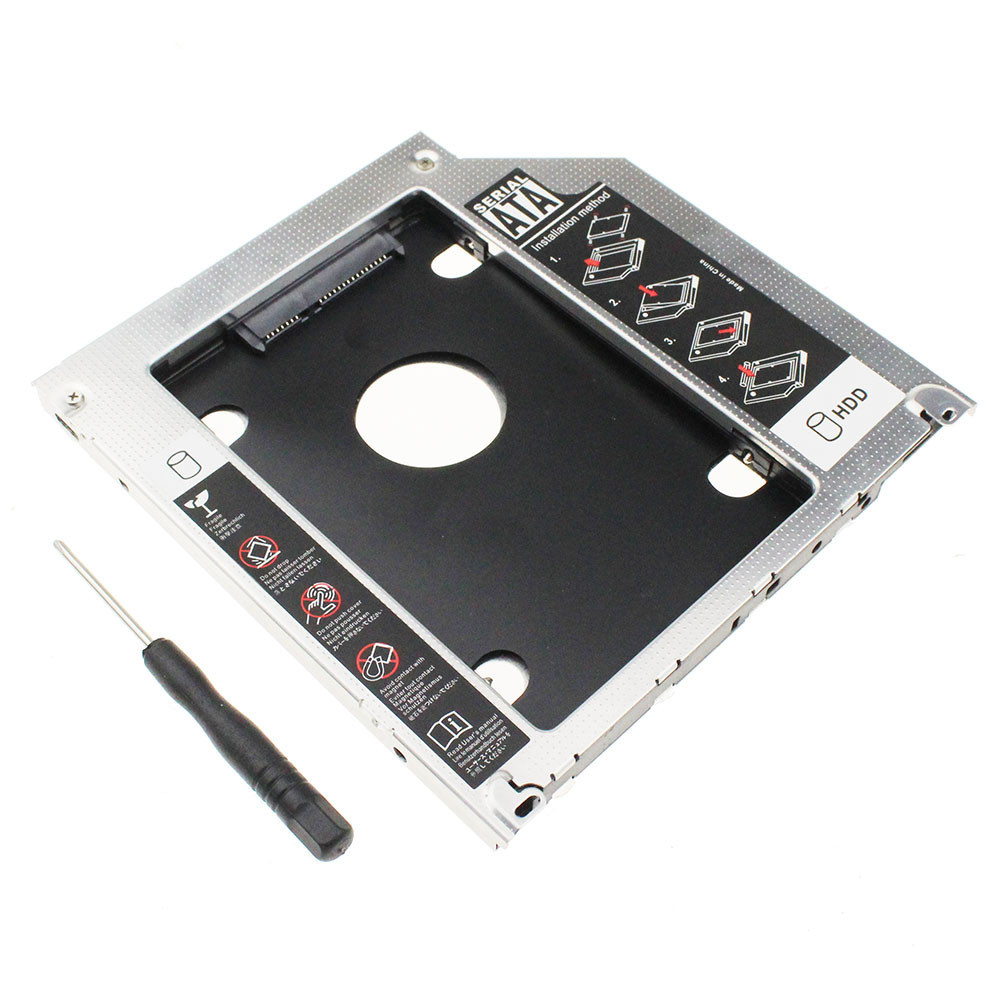 New Aluminum SATA 3.0 2nd HDD Caddy 9.5mm SSD Case HDD Enclosure For Apple Macbook Pro Air 13" 15" 1