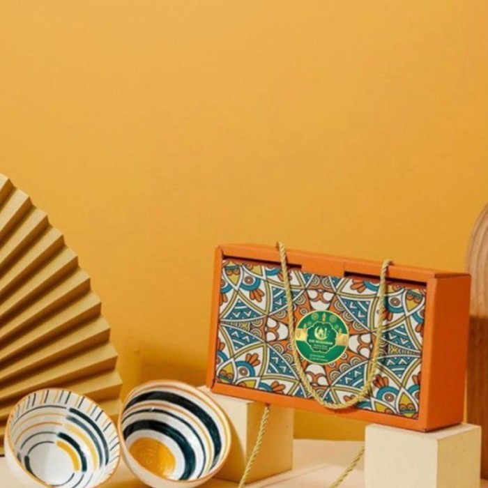 

✨LARIS✨ -HAMPERS LEBARAN MANGKOK KERAMIK SET BOHEMIAN - 2 pcs