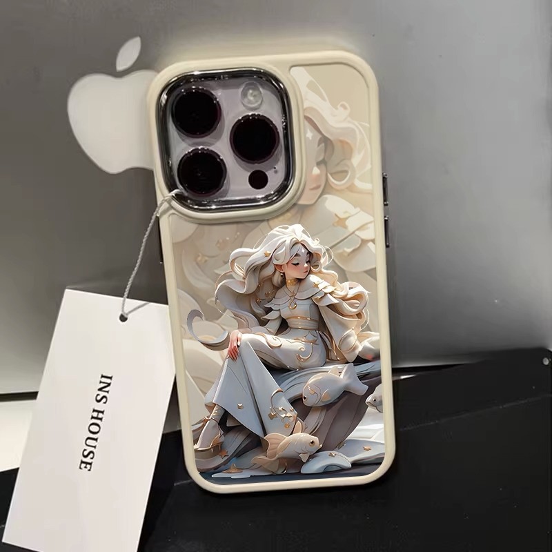 CoupleCasing TPU Soft Silicone Lucu Kartun Princess Casing Kompatibel Untuk iPhone 11 PRO MAX 12 PRO