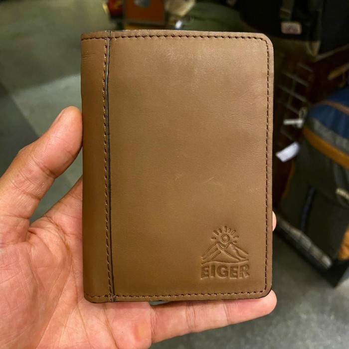 EIGER DOMPET KLASIK SCENIC LEATHER WALLET VERTICAL - DRAK BROWN