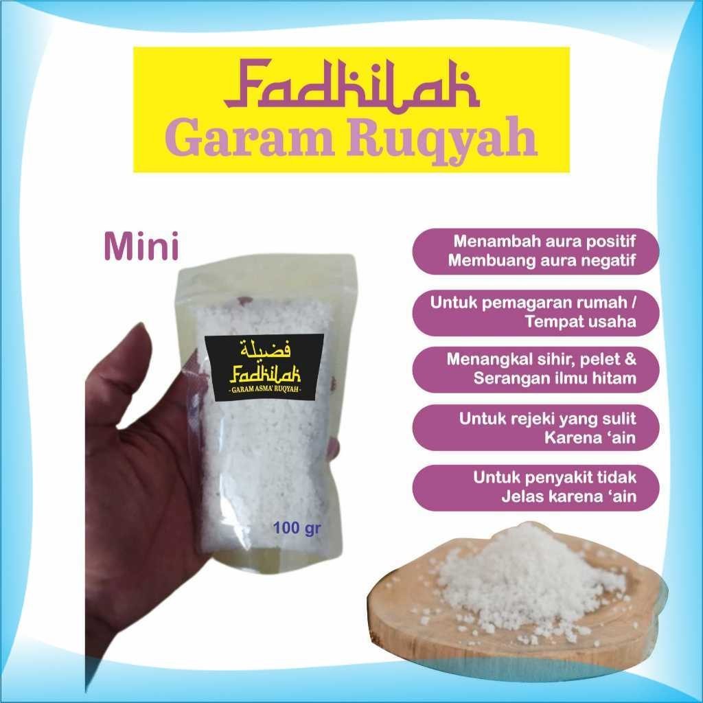 

(fadhilah) Garam Ruqyah Ruwatan Cleansing (Berat 100 Gram ) GRATIS BOOSTER ENERGY