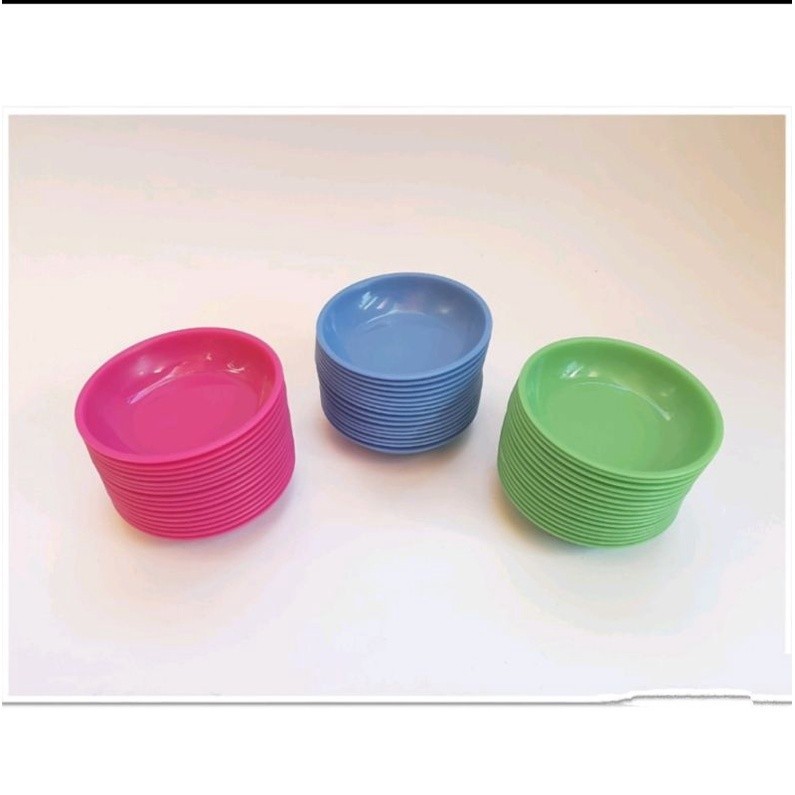 

( 12 pcs ) Tempat Sambal Plastik Livia Tantos 5100 / Piring Sambal Kecil