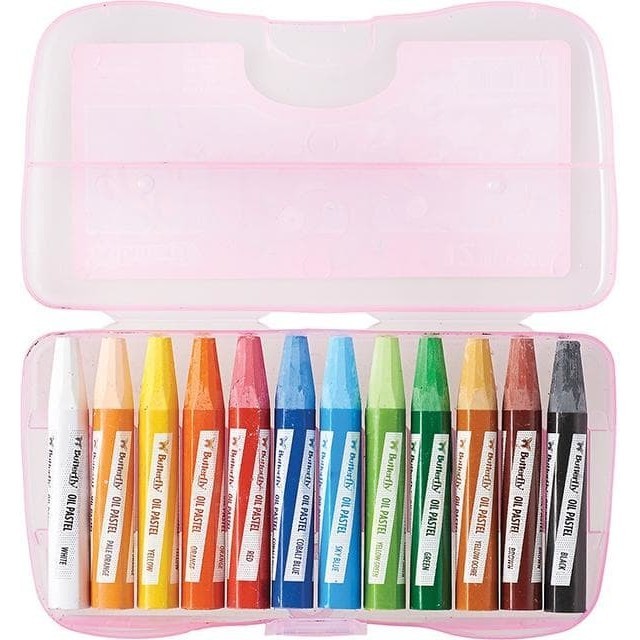

Termurah~ Crayon / Oil Pastels Butterfly 12 Warna
