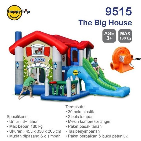 MAINAN Happy Hop Balon The Big House Perosotan Playground Mainan Rumah Anak
