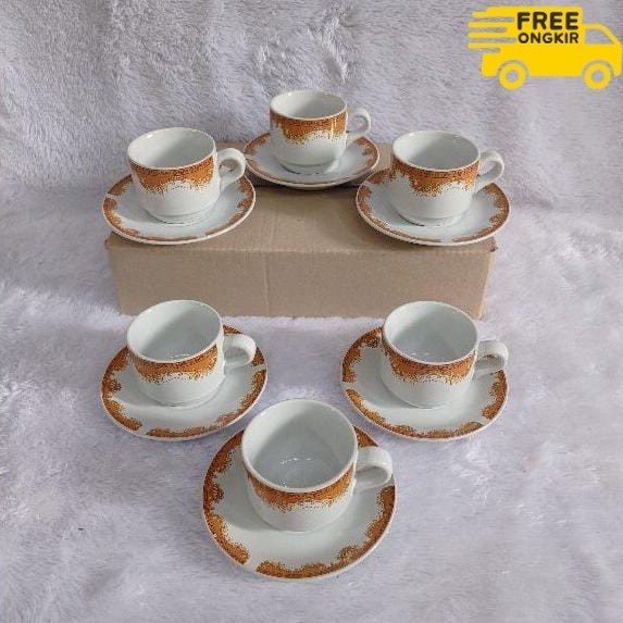 ✨LARIS✨ -cangkir set keramik ayam jago cangkir mahkota