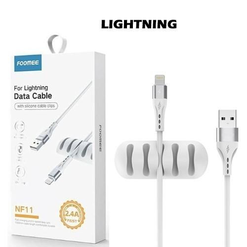 [Tokome23] COD Kabel Data Charger FOOMEE NF09 NF10 NF11 2.4A Micro Type C Lightning - NF09 MICRO USB