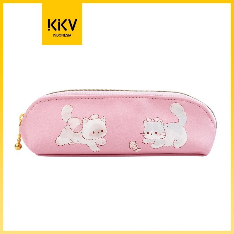 

KKV - Fanz Studio PU Pen Case Tempat Pensil Dengan Icon Kucing/Kelinci Warna Pink/Violet