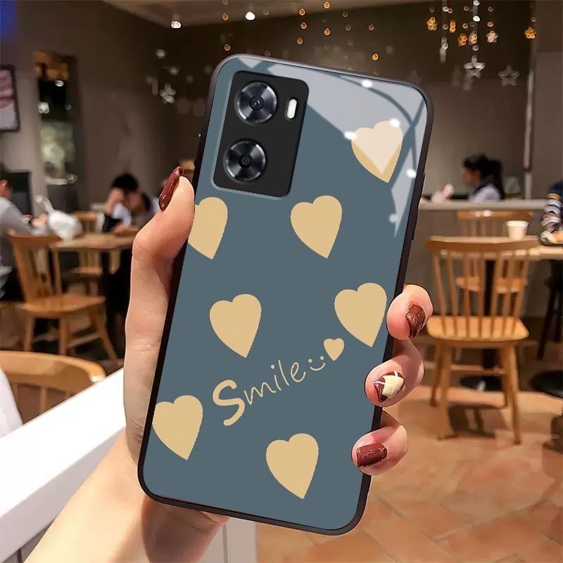 Casing For OnePlus Nord N20 SE Glass Silicon Back Love Love Casing Hp Soft Case