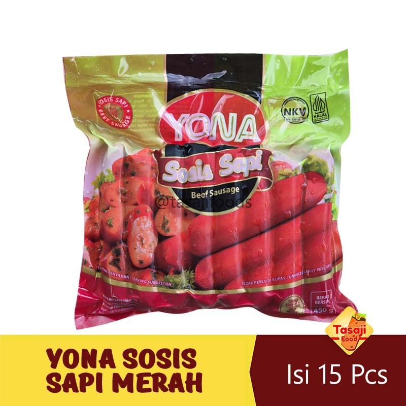 

Yona Sosis Sapi Merah Isi 15 Pcs 450gr