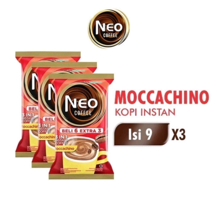 

A591-27 PCS Neo Kopi Moccachino 20g x 27 Sachet Kopi Instan Praktis Kemasan Sachet