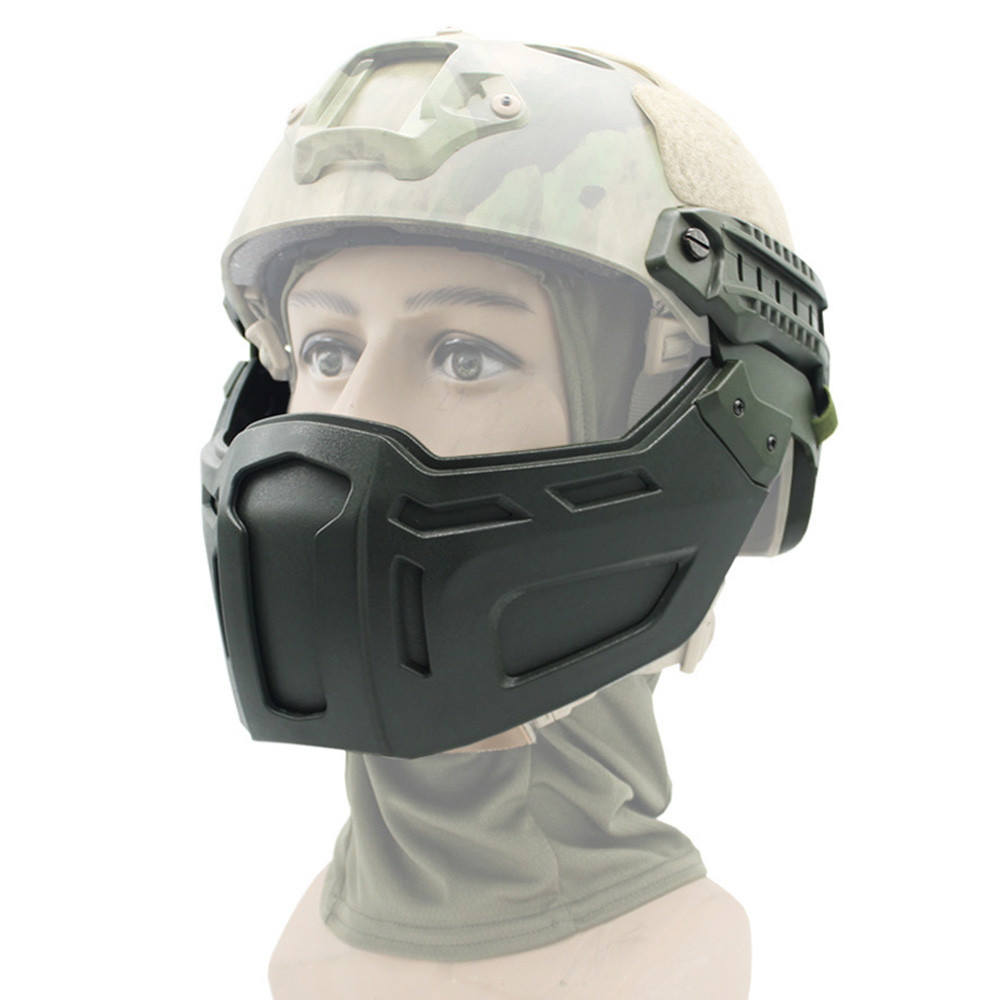 Tactical FAST Helmet Mask Hunting Airsoft Paintball Protective Half Face Mask For FAST Helmet Access