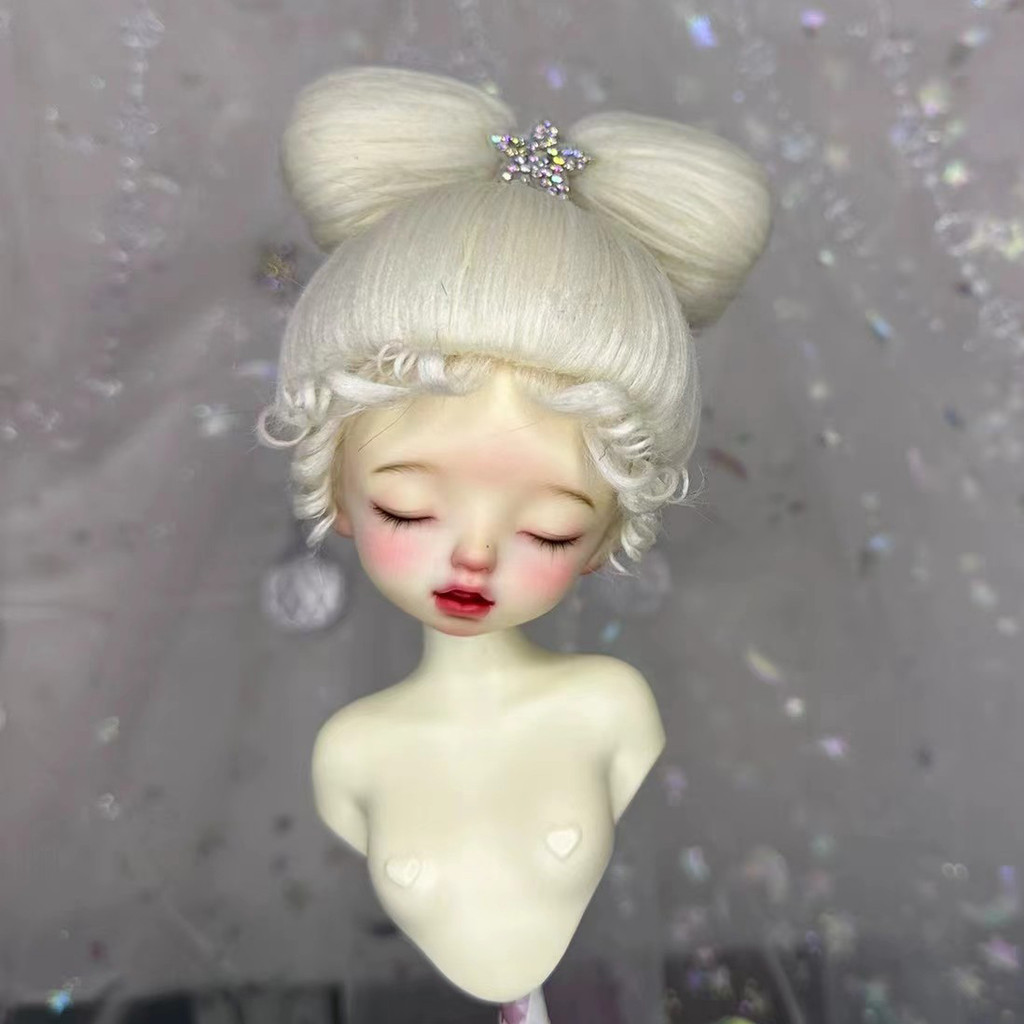 Doll Wig For 1/8 1/6 1/4 1/3 1/12 BJD SD Doll OB11 Hair Princess Doll Wig Fake Hair Wig Can Customiz