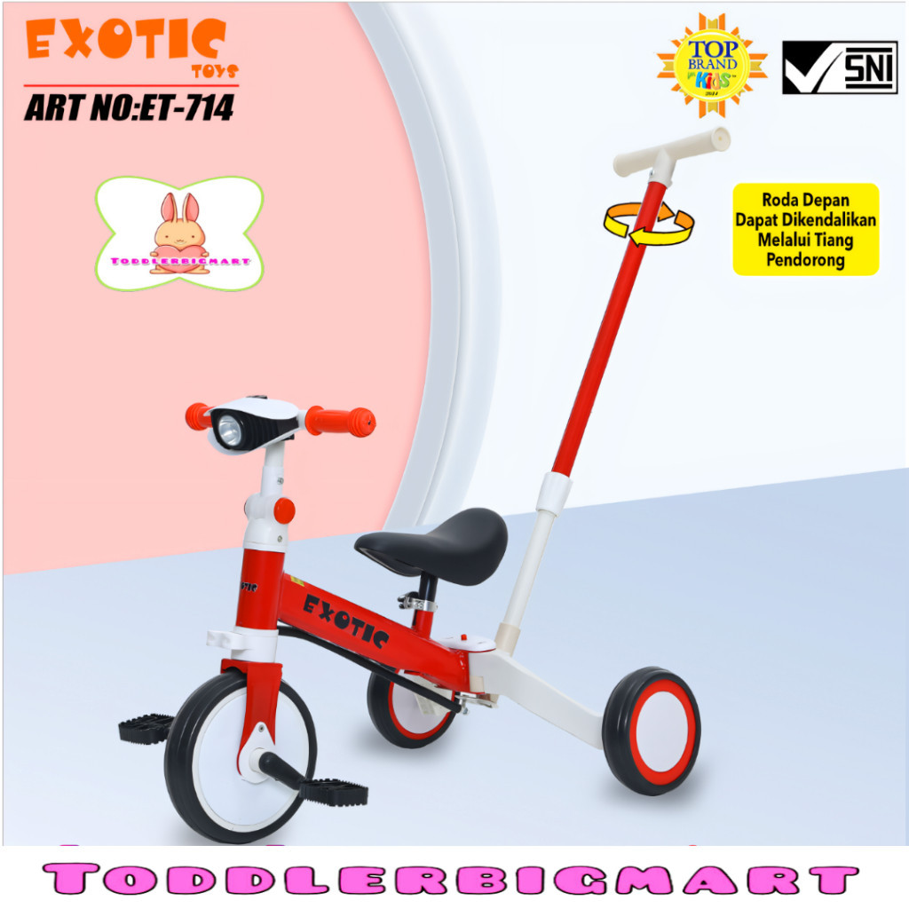 cx43wr SEPEDA ANAK BALANCE BIKE RODA 3 TIGA TRICYCLE PUSH 3IN1 ANAK AVIATOR AT 7901 , AT 7905 , AT 7