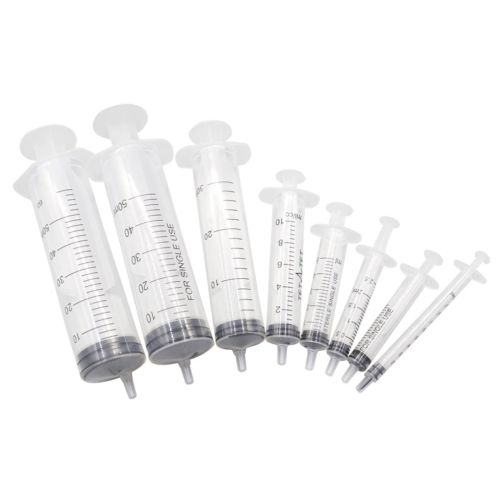 2.5-50ml Syringe Reusable Pump Pet Feeding Syringe Filling Plastic Syringe Nutrient Sterile Without 