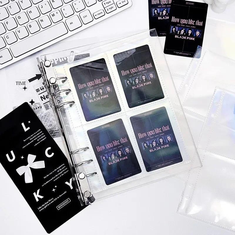 

1 Pc Transparent Acrylic A5 Notebook Shell Planner Loose Leaf Notebook Toploader Photo Card Holder 6-hole Album Storage Supplies