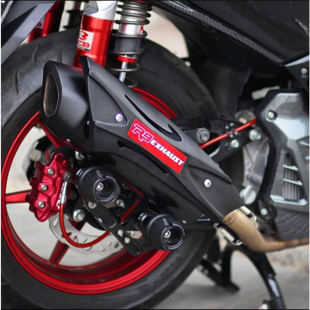 Knalpot Racing R9 Misano Nmax New Nmax Old AeroxConnected PCX Vario Beat Scoopy Mio Xride X-Max