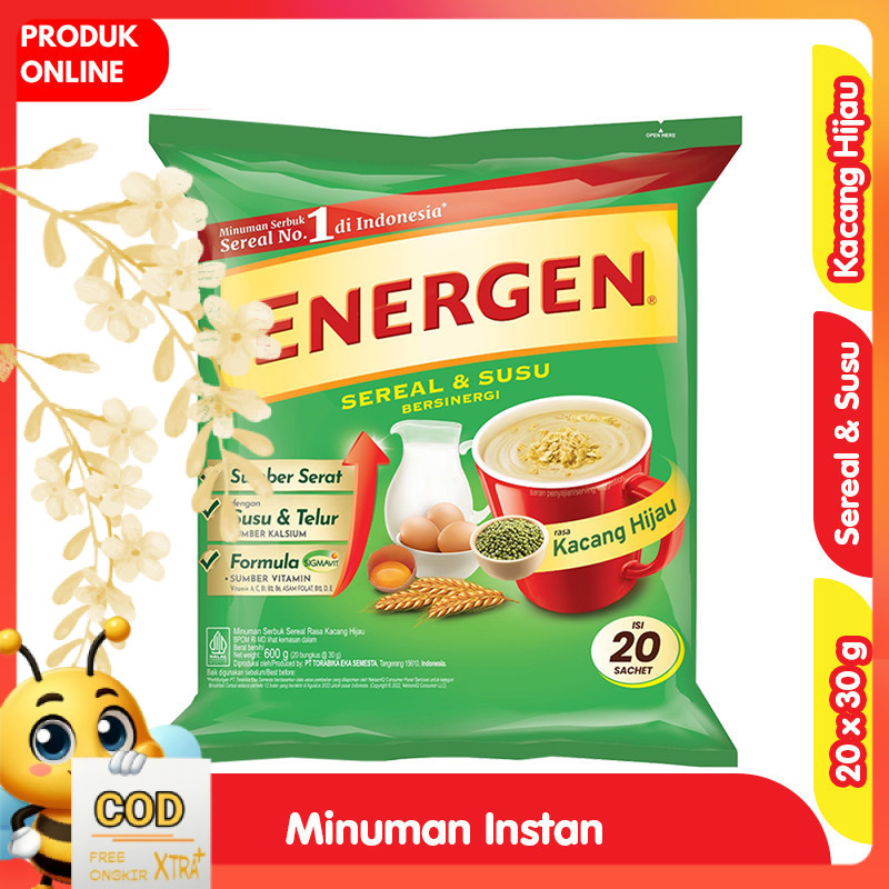 

Energen Minuman Sereal Kacang Hijau 20 x 30 g