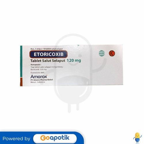 Etoricoxib Amarox 120 Mg Box 30 Tablet