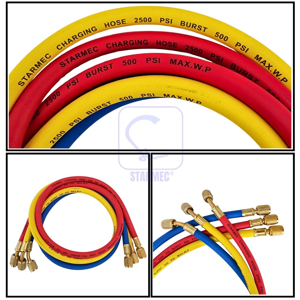 Selang Manifold R22 R134a 150cm 90cm Set Starmec