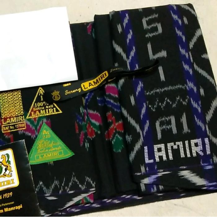 "R.V.Shop" -  PROMO Sarung Tenun Lamiri A1 100% - Asli Sutra Halus Terlaris Dewasa Motif Mewah - Kai