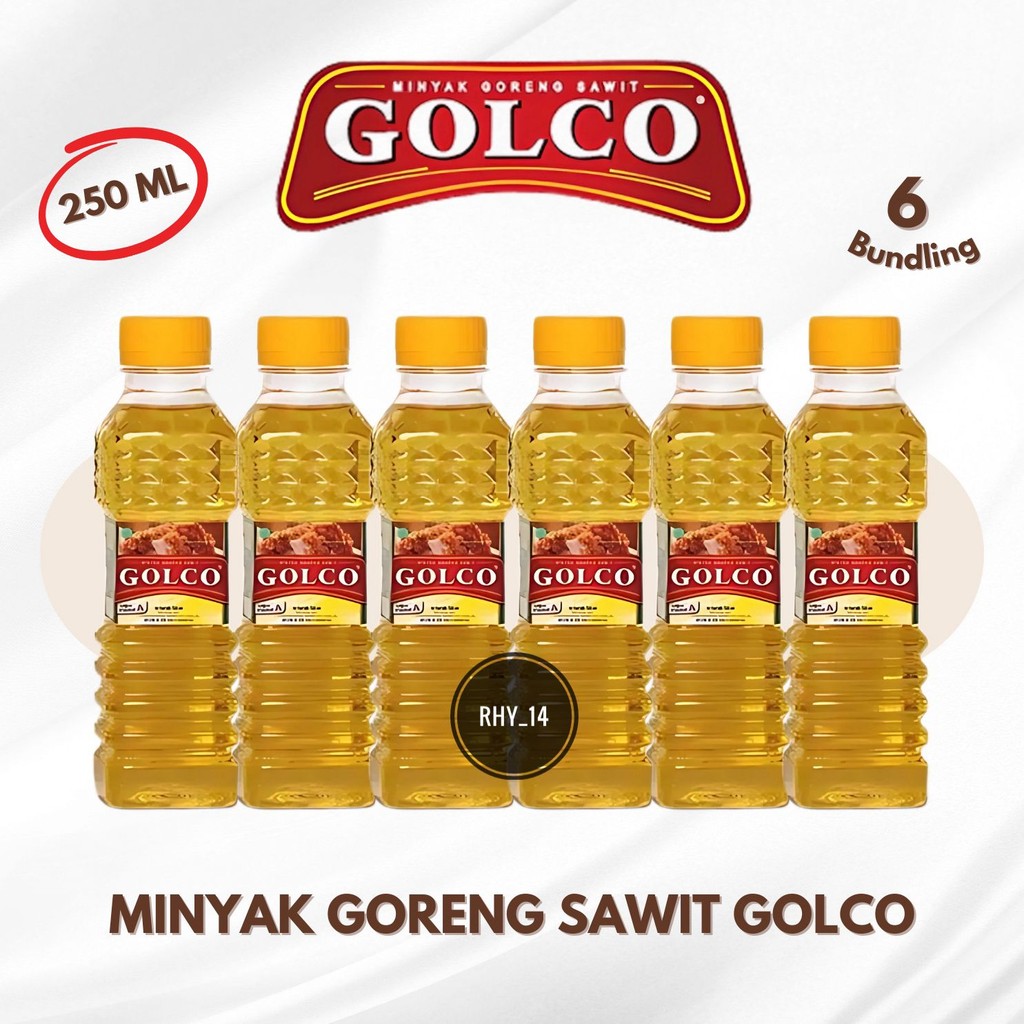 

[Bundling isi 6] MINYAK GORENG GOLCO 250ml KEMASAN BOTOL Minyak Goreng Premium Crispy