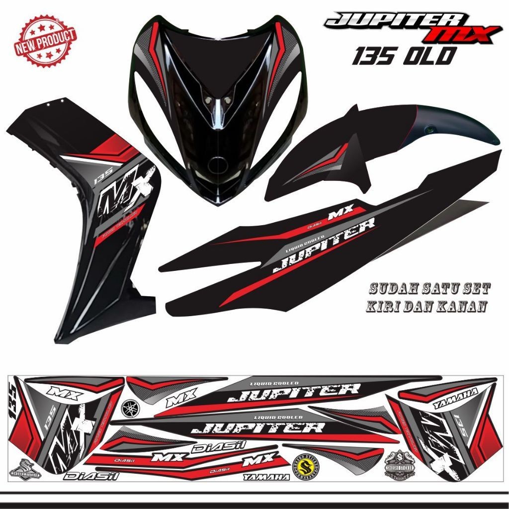 STIKER JUPITER MX OLD / STRIPING JUPITER MX 135 OLD stiker keren