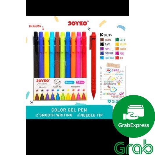 

[guinatk] / Pulpen Gel Warna 10 Warna GPC 295 harga promo