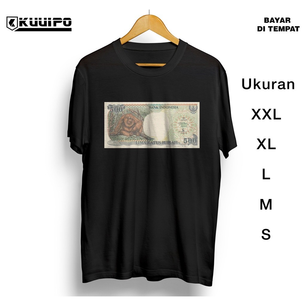 (KBM) Baju kaos 500 Rupiah Kaos Uang Jadul / kaos distro cowok keren FTD