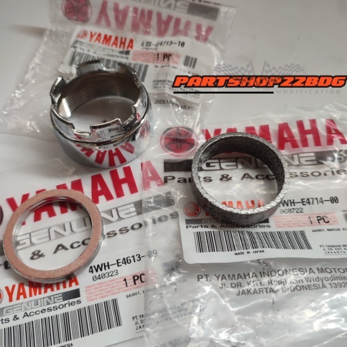 MUR RING CINCIN SET PAKING LEHER KNALPOT F1 F1Z F1ZR ORIGINAL YAMAHA