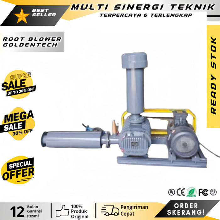 Root Blower Goldentech Type GT 065 Power 7.5Hp 5.5Kw Untuk Nila & Ipal