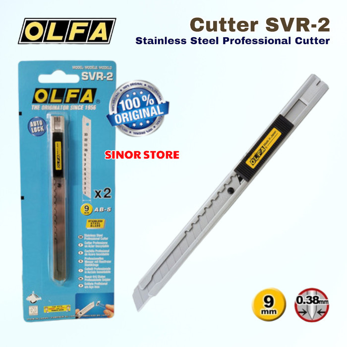 

Olfa Pisau Cutter SVR-2 9mm Snap-Off Blade