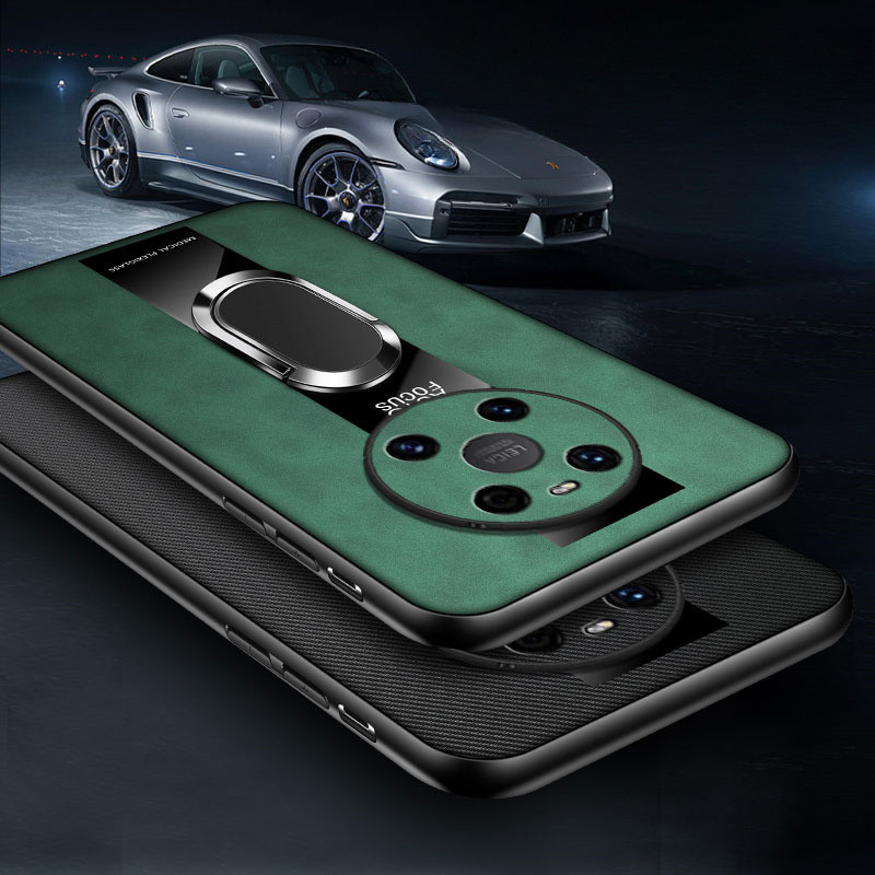 Phone Cover For Huawei Mate 20 30 40 Pro Case Shell Combines Suede Leather + Hybrid Hard Soft Shell 