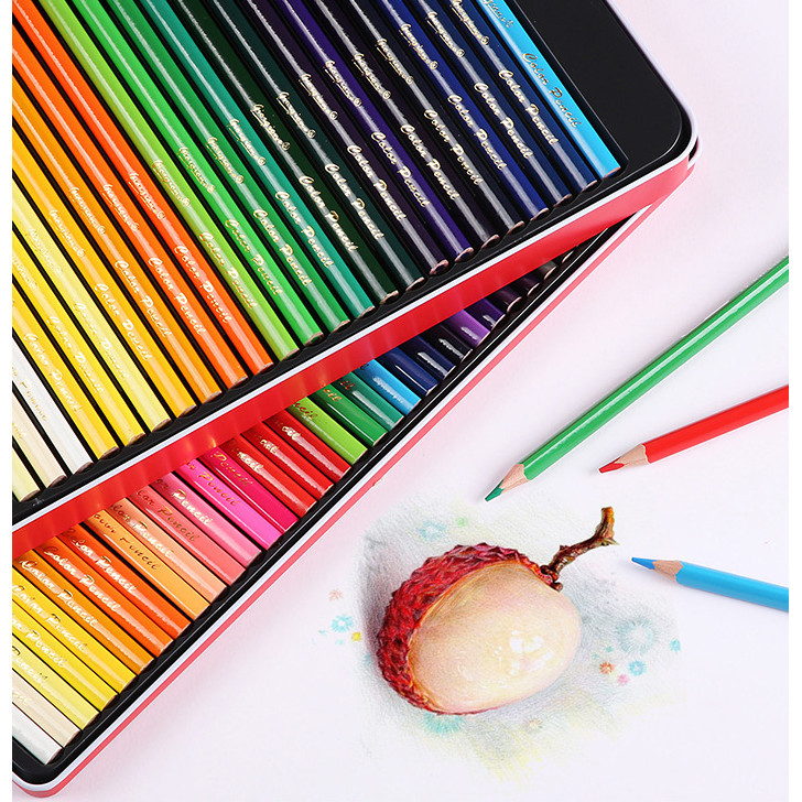 

Giorgione 36/72 Warna Pensil Warna Minyak Pensil Segitiga Berongga Khusus untuk Menggambar Kartun