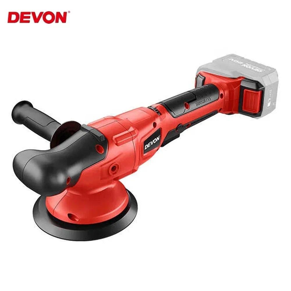 

DEVON 2001 Portable Electric Car Polisher High Efficient Auto Waxing Polishing Machine Universal 20v Flex Battery