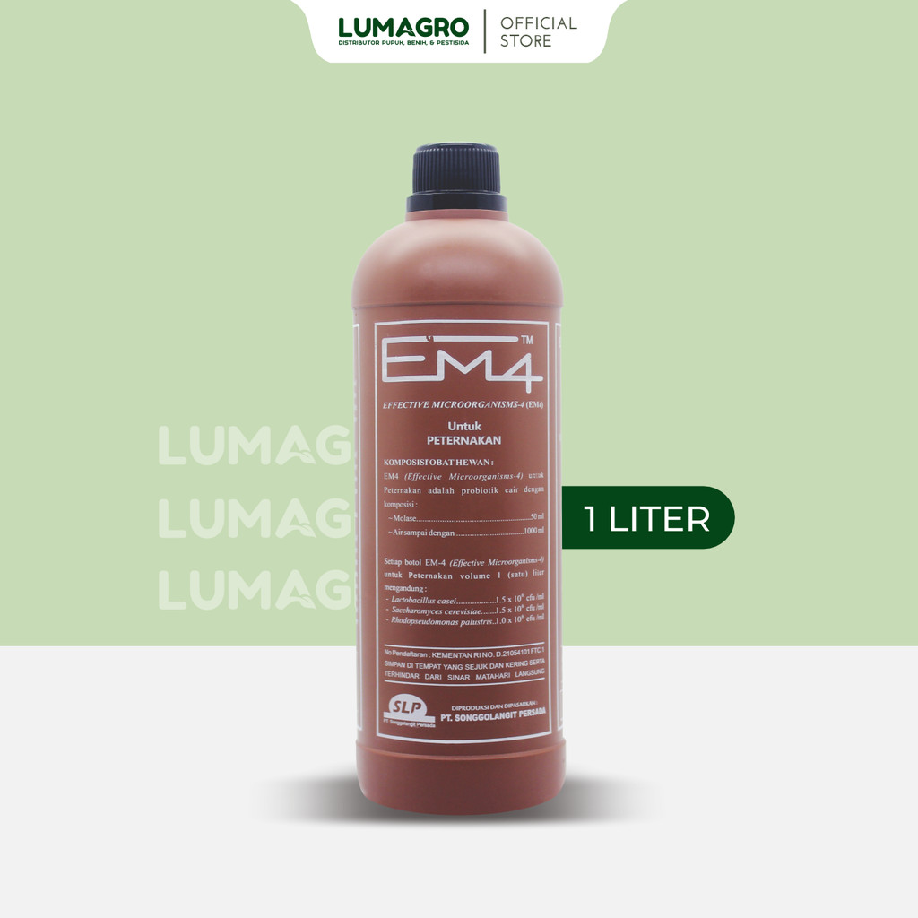 Pupuk Organik EM4 1L Peternakan EM 4 Coklat EM-4