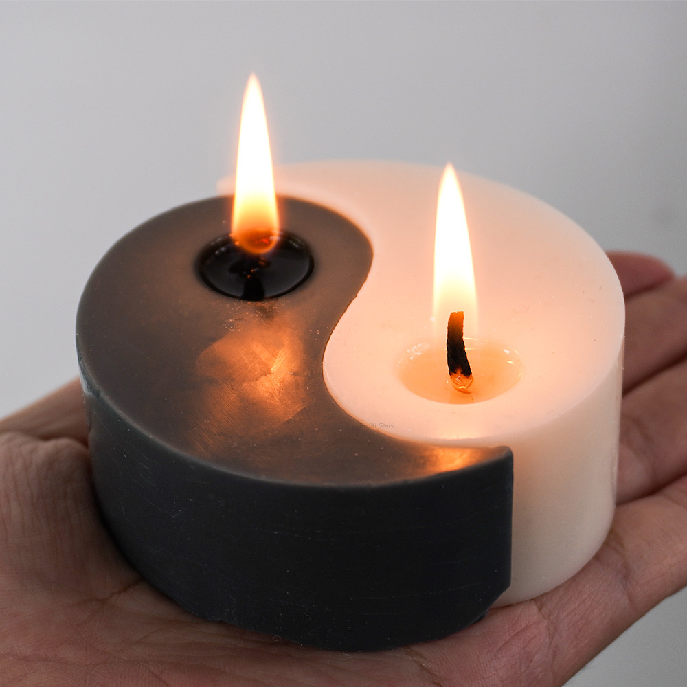 

Yin Yang Silicone Candle Mold DIY Scented Candles Making Soap Plaster Resin Jewelry Casting Molds Home Craft Decoration Supplies