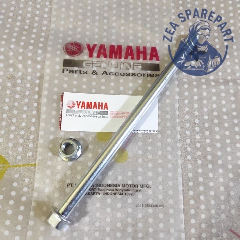 Mur baut as roda depan set panjang 19cm Yamaha Mio smile Mio sporty Mio soul Fino Nouvo original