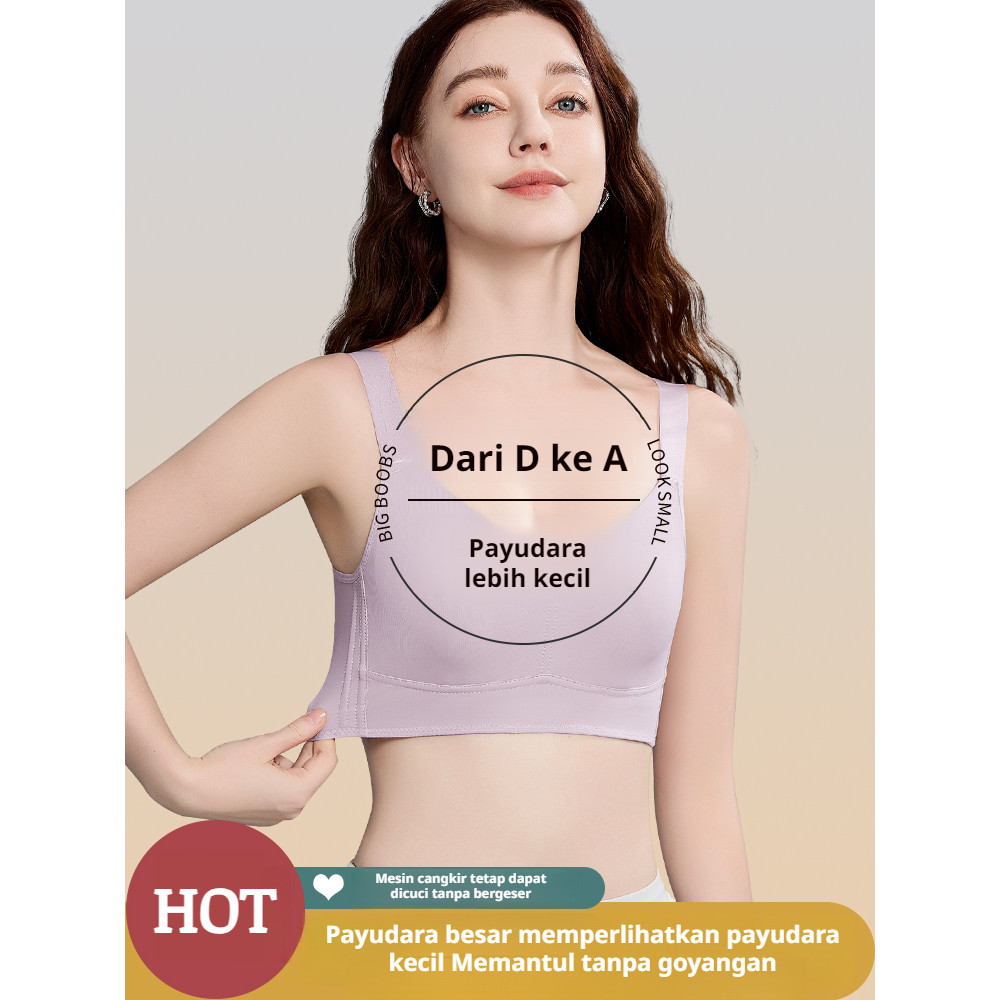 ⚡Diskon Terbatas⚡  M-2XL Bra Antisagging Wanita/Bra Tipis untuk Payudara Besar Membuat Tampak Lebih 