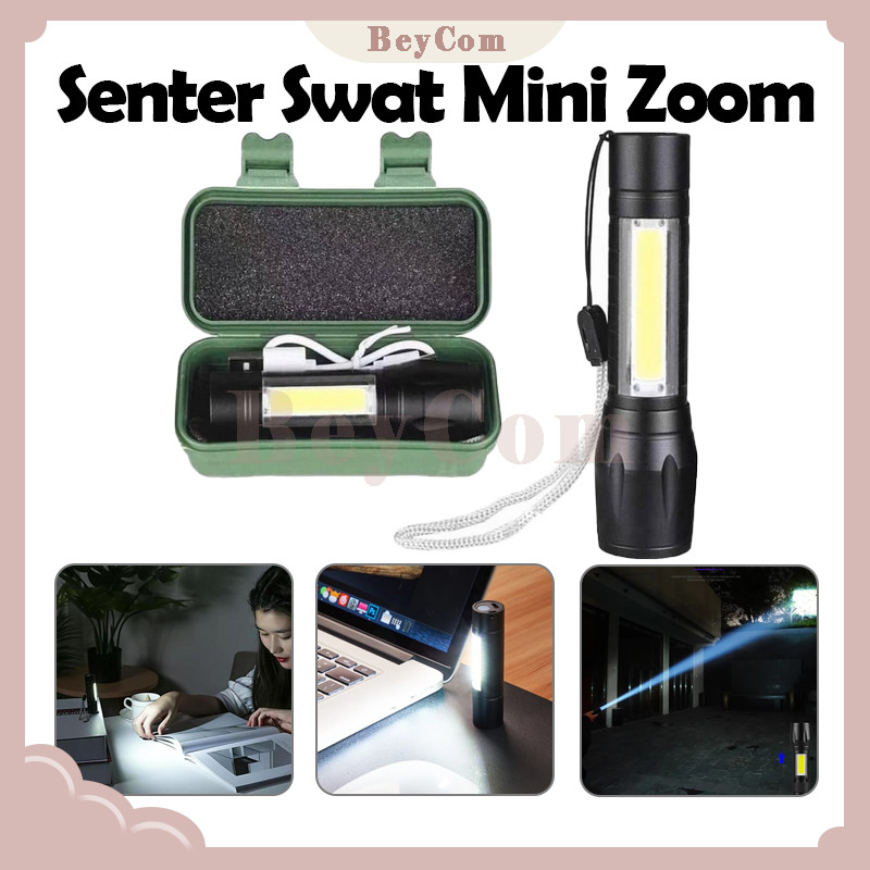 Senter Police LED COB/Senter Swat Mini Zoom/Senter Mini XPE COB Led